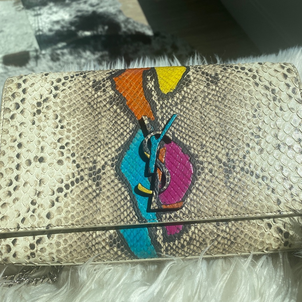 SOLD - EXTRA RARE 🌈 Python YSL Saint Laurent Kate Bag